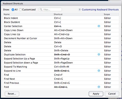 Make your life easier use keyboard shortcuts and the command palette. . Rstudio shortcuts mac